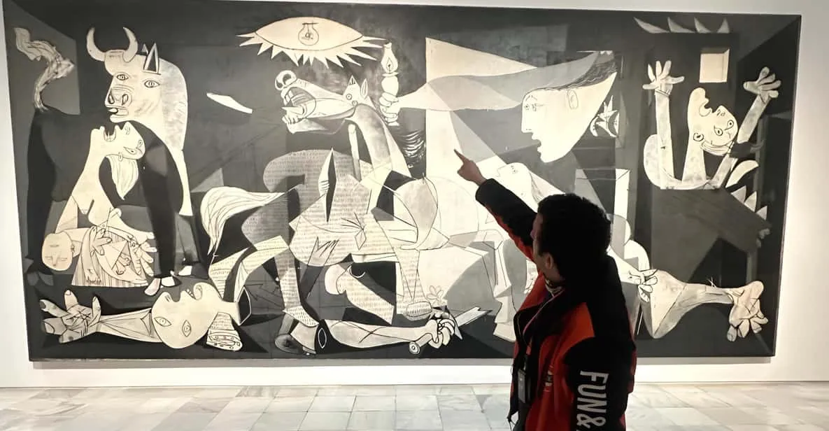 Picasso's Guernica on display at the Reina Sofía, one of the essential museums in Madrid, Spain